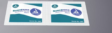 Dynarex Skin Barrier Wipe Stinggone 20% Strength Polyaminopropyl Biguanide Individual Packet Nonsterile - 1503