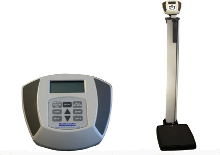 Health O Meter Health O Meter Plaform Scale w Height Rod Digital Display 600 lbs. AC Adapter / Battery Operated - 600KL