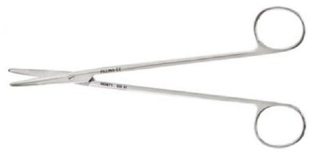 Weck - Dissecting Scissors Metzenbaum 7 Inch Length Stainless Steel Finger Ring Handle Curved Blunt Tip / Blunt Tip - 460871