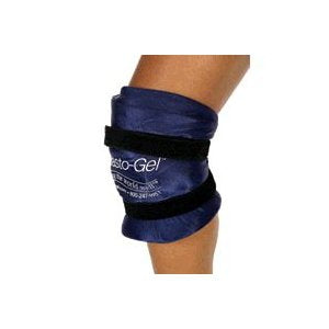 Elasto-Gel - Hot / Cold Therapy Wrap with Patella Opening Knee Large / X-Large 15 to 20 Inch Knee Circumference Spandex / Poly-Cotton / Reusable - KW6005