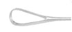 MedGyn - Uterine Curette Sims 11 Inch Length Hollow Handle with Grooves Size 0 Tip Sharp Teardrop Loop Tip - 030652
