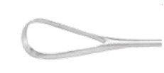 MedGyn - Uterine Curette Sims 11 Inch Length Hollow Handle with Grooves Size 0 Tip Sharp Teardrop Loop Tip - 030652