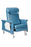 Winco Care Cliner Elite Swing-Away Recliner Gray Vinyl, Steel 5 Inch Nylon Total-lock and Directional-lock Casters 5 Inch Nylon Total-lock and Directional-lock Casters - 6950-07
