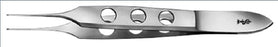 Aesculap Aesculap Tissue Forceps Bishop-Harmon 3-1/2 Inch Surgical Grade Stainless Steel NonSterile NonLocking Fenestrated Thumb Handle Straight 1 X 2 Teeth - OC051R