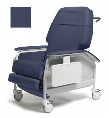 Graham-Field Lumex Extra-Wide Clinical Care Recliner Imperial Blue Four Tente Swivel Caster, Three Locking Caster Four Tente Swivel Caster, Three Locking Caster - FR587W432