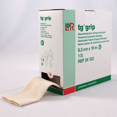 tg grip - Elastic Tubular Support Bandage 2-1/3 Inch X 11 Yard Small Hand / Wrist Standard Compression Pull On Tan Size B NonSterile - 081433317