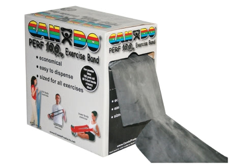 CanDo Perf 100 - Exercise Resistance Band Black 5 Inch X 100 Yard X-Heavy Resistance - 10-5195