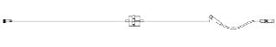 ICU Medical Dial-A-Flo Extension Set 18 Inch Tubing 1 Port 3 mL Priming Volume DEHP-Free - 11742-28