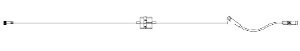ICU Medical Dial-A-Flo Extension Set 18 Inch Tubing 1 Port 3 mL Priming Volume DEHP-Free - 11742-28