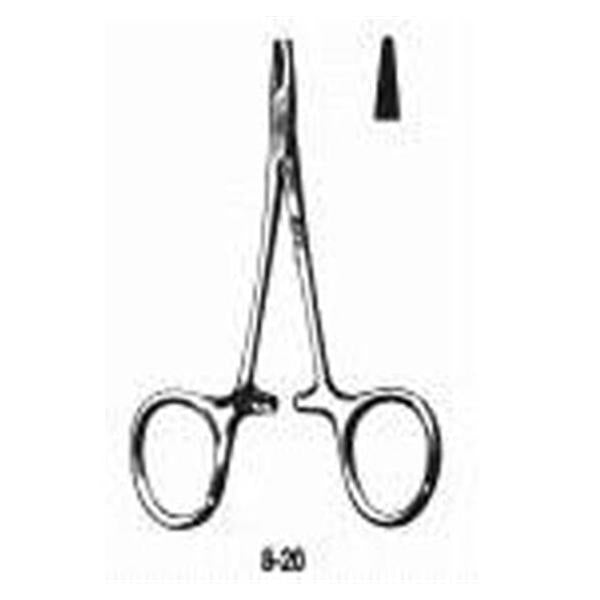 Miltex-Integra Holder Needle Converse 4-1/4" Longitudinal Serrated Stainless Steel Ea - 44063