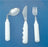 Grip-Tight - Teaspoon Angled / Left Handed White - 8806