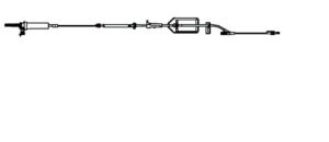 Alaris - IV Pump Set 20 Drops / mL Drip Rate 116 Inch Tubing 1 Port - 2465-0007