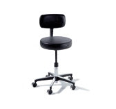 Ritter 275 Classic Series - Physician Stool Backrest Manual Height Adjustment 5 Casters Shadow - 275-001-232