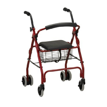 Nova Ortho-Med Cruiser Classic 4 Wheel Rollator Blue Aluminum Frame - 4200CBL