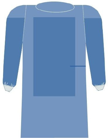C-Core Medical SurgiSoft Poly Reinforced Surgical Gown with Towel Large Unisex Sterile Blue - 10321