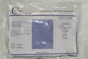 C-Core Medical General Purpose Drape Large Fan Fold Drape Sheet 63 W X 77 L Inch - 19101