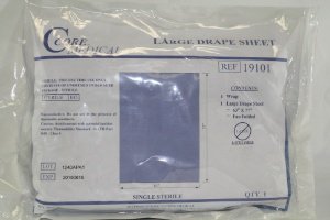 C-Core Medical - General Purpose Drape Large Fan Fold Drape Sheet 63 W X 77 L Inch - 19101