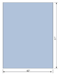 C-Core Medical General Purpose Drape Half Sheet Fan Folded 42 W X 57 L Inch - 19116