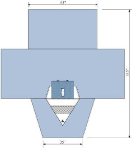 C-Core Medical - Urological Drape Lithotomy T-Drape with Pouch 63 W X 35 W X 115 L Inch Sterile - 19134