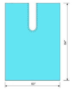 C-Core Medical Surgical Drape Poly Split Drape 60 W X 84 L Inch Sterile - 19140