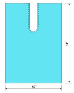 C-Core Medical - Surgical Drape Poly Split Drape 60 W X 84 L Inch Sterile - 19140
