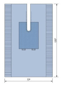 C-Core Medical Orthopedic Drape Split Sheet 77 W X 120 L Inch Sterile - 19151
