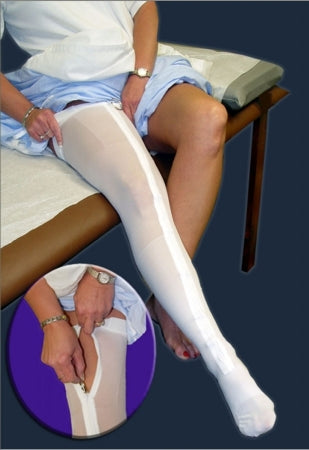 DJO Zippy Anti-embolism Stockings Knee High X-Large White - 11991XL
