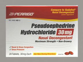 Perrigo Company Cold and Cough Relief 30 mg Strength Tablet 24 per Box - 45802043262