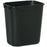 Saalfeld Redistribution Deskside Trash Can 13-5/8 Quart Rectangular Black LLDPE Open Top - FG295500BLA