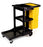 Saalfeld Redistribution CART, JANITOR 2000 BLK W/YLW VNYL BAG W/ZIP - FG617388BLA