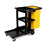 Rubbermaid - Cleaning Cart Plastic 3 Shelves 21-3/4 X 38.38 X 46 Inch - FG617388BLA