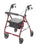 Fabrication Enterprises Drive 4 Wheel Rollator drive Red Folding - 43-2152