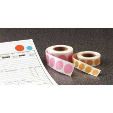 First Healthcare Products - Blank Label Tape Label Dot Blue Vinyl 3/4 Diameter - 5155-06