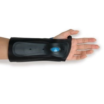 Patterson Medical Supply Exoform Wrist Brace Plastic / Aluminum Left Hand Black Medium - 81453661
