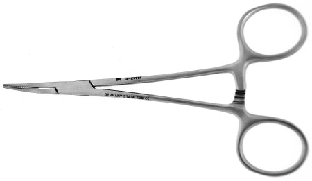 BR Surgical BR Surgical Hemostatic Forceps Providence Hospital 5-1/2 Inch Surgical Grade Stainless Steel NonSterile Ratchet Lock Finger Ring Handle Curved - BR12-27114