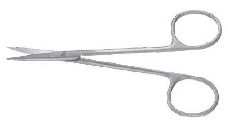 Miltex Padgett Operating Scissors 4-1/2 Inch Length Surgical Grade Stainless Steel NonSterile Finger Ring Handle Curved Blade Blunt/Blunt - PM-0408