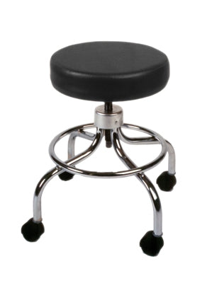 Fabrication Enterprises Mechanical Mobile Stool Screw-type Black - 16-1102