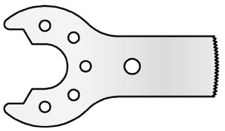 MicroAire Surgical Instruments Micro Sagittal Saw Blade Sagittal Saw Blade 0.4 Material Thickness X 0.4 Cut Thickness X 9 Width X 18.5 mm Usable Length - ZS-105