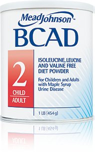 Mead Johnson BCAD 2 MSUD Oral Supplement Vanilla Flavor 1 lb. Can Powder - 891501