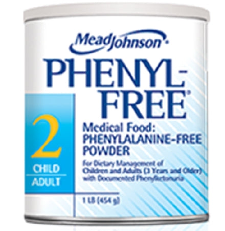 Mead Johnson Phenyl-Free 2 PKU Oral Supplement Vanilla Flavor 1 lb. Can Powder - 891301
