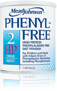 Mead Johnson Phenyl-Free 2HP PKU Oral Supplement Vanilla Flavor 1 lb. Can Powder - 891401