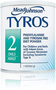 Mead Johnson Tyros 2 Tyrosinemia Oral Supplement Unflavored 1 lb. Can Powder - 891801