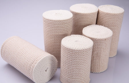 Welmed Welmed Premium Weave Elastic Bandage 6 Inch X 11 Yard Standard Compression Single Hook and Loop Closure Tan NonSterile - 1700-611PWLF