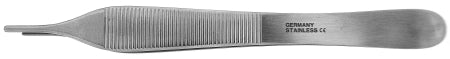 BR Surgical BR Surgical Tissue Forceps DeBakey-Adson 4-3/4 Inch Surgical Grade Stainless Steel NonSterile NonLocking Thumb Handle Straight 1.5 mm Wide Atraumatic Tips - BR11-17712