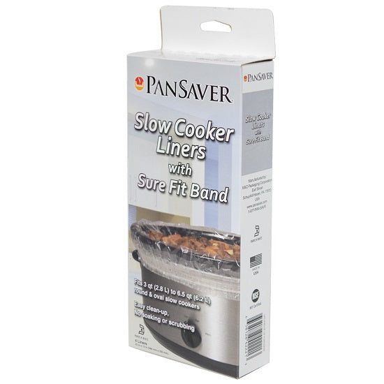 Pan Saver 4 Count Slow Cooker Bags with Sure fit Band for 4 Qt. cookers