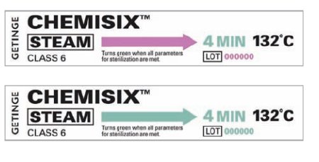Getinge ChemiSix Sterilization Chemical Indicator Strip Steam - 61301606200