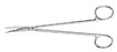 Aesculap - Dissecting Scissors Potts 7 Inch Length Surgical Grade Stainless Steel NonSterile Finger Ring Handle Curved Blunt Tip / Blunt Tip - BC178R