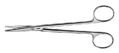 Aesculap - Dissecting Scissors Metzenbaum 5-3/4 Inch Length Surgical Grade Stainless Steel NonSterile Finger Ring Handle Curved Blades Blunt Tip / Blunt Tip - BC605R