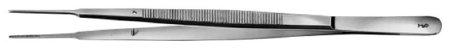 Aesculap - Dressing Forceps Gerald 7 Inch Length Surgical Grade Stainless Steel NonSterile NonLocking Thumb Handle Straight Delicate Serrated Tips - BD228R