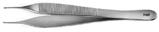 Aesculap - Tissue Forceps Adson-Micro 4-3/4 Inch Length Surgical Grade Stainless Steel NonSterile NonLocking Thumb Handle Straight Delicate 1 X 2 Teeth - BD510R